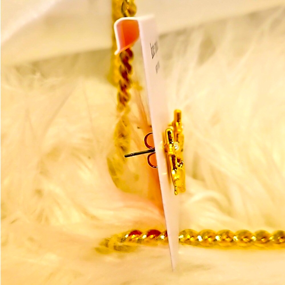 Kate Spade Gold Elephant Star Earrings - BNWT - Picture 2 of 4